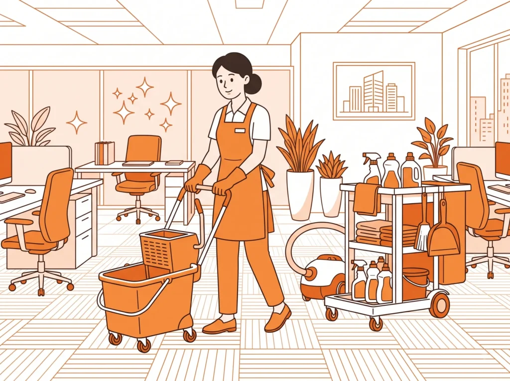 Office Cleaning Service maintaining a clean and organized workplace