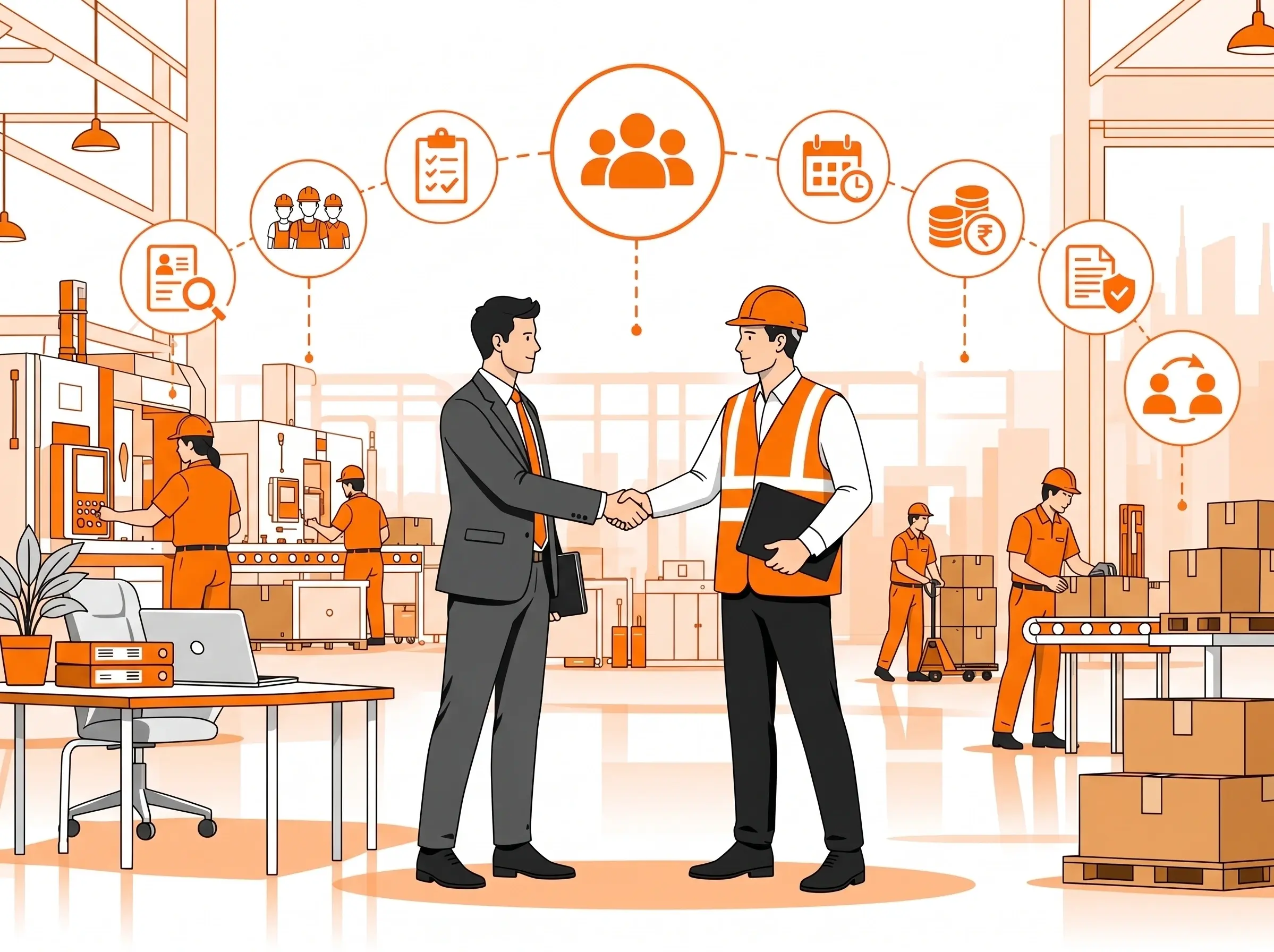 Labour Contractors providing skilled workforce and industrial staffing solutions